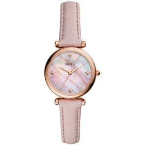 Correa de reloj Fossil ES4525 Cuero Rosa 12mm